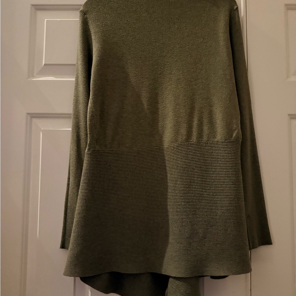 Anthropologie Olive Open-Front Cardigan - Picture 5 of 11